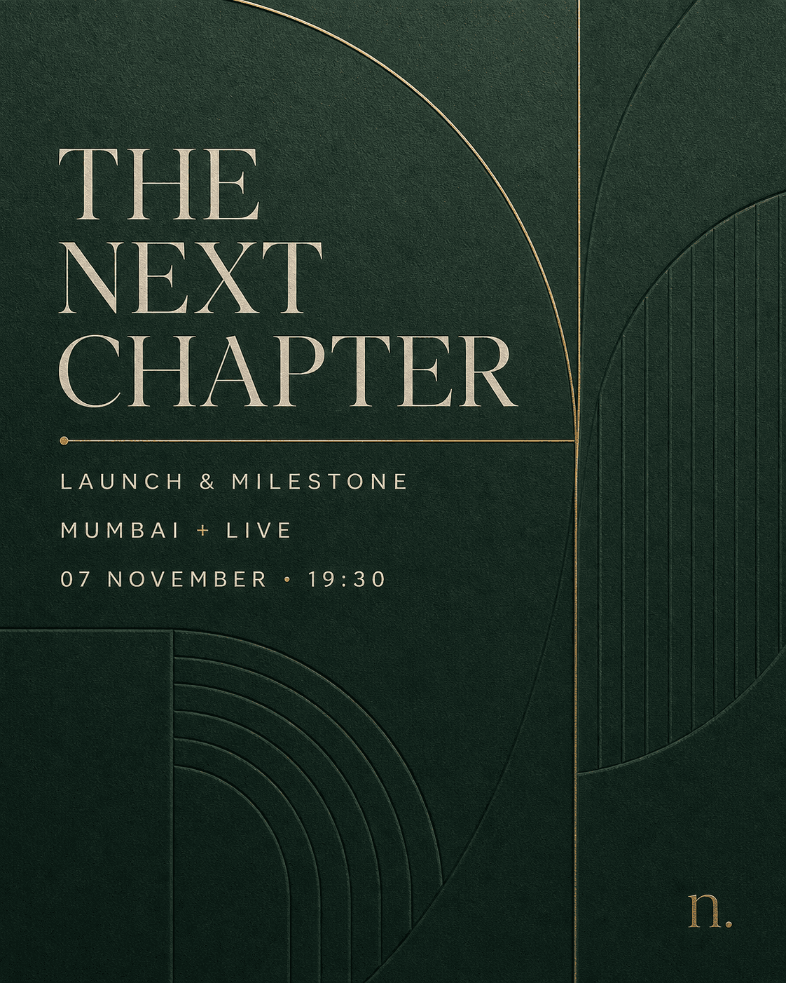 The Next Chapter invitation